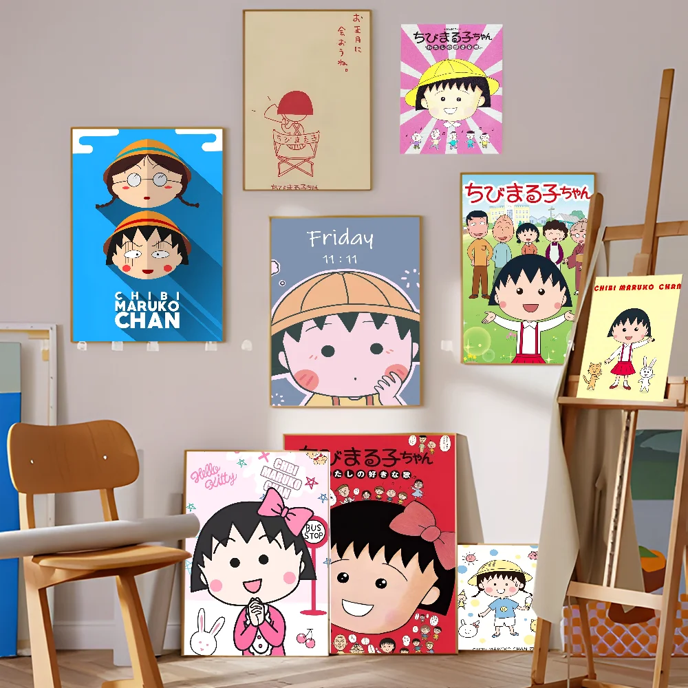 C-Chibimaruko Chan Whitepaper плакат HD качество настенная живопись кабинет Настенный декор