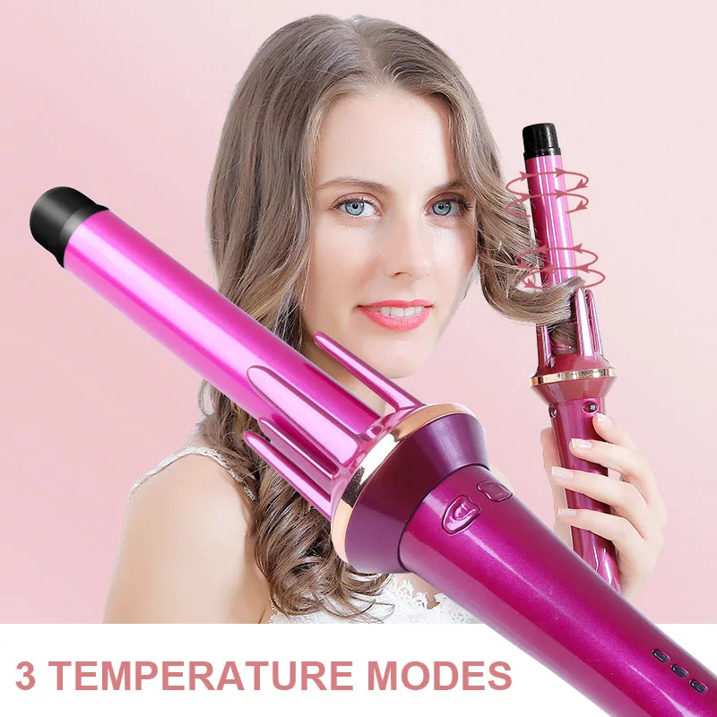 28MM Hair Curler Fast heating Auto Rotating Ceramic Hair Roller Professional Curling Iron Styling tool Curling Wand Hair Waver
