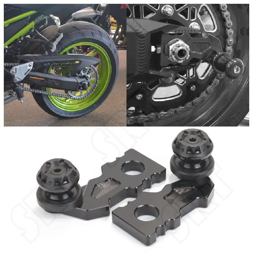 

Fit for Kawasaki Z900 ABS ZR900 2017 2018 2019 2020 2021 2022 Motorcycle Accessories Rear Axle Spindle Chain Adjuster Blocks Kit