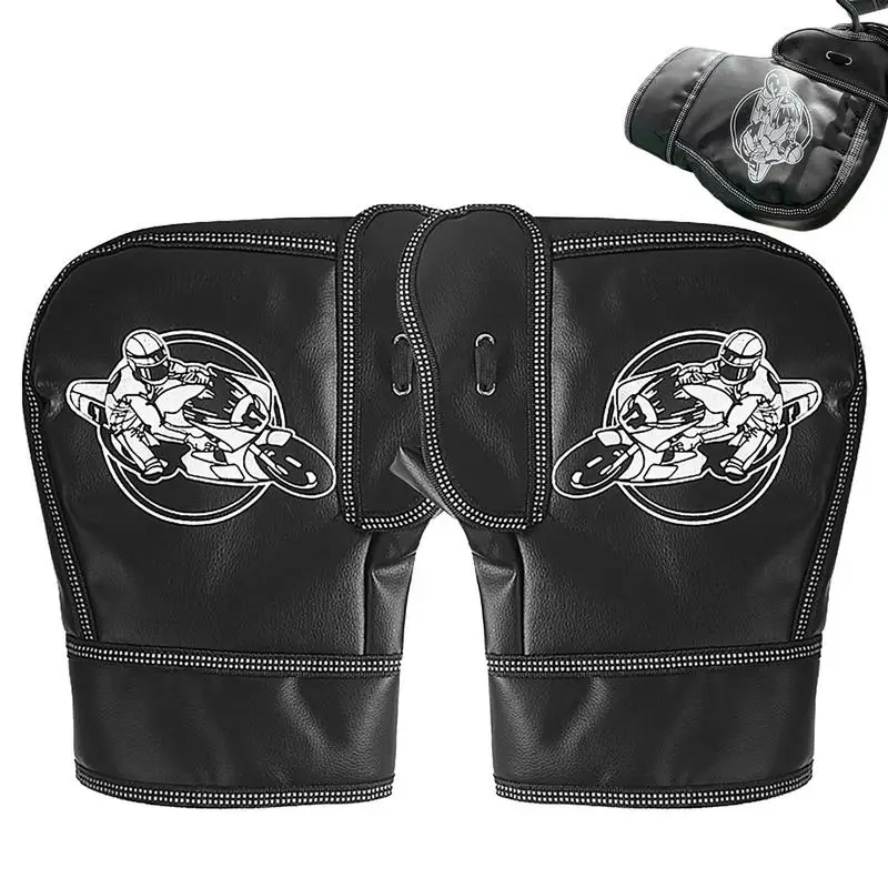

Snowmobile Handlebar Mitts Waterproof Motorcycle Gloves 1 Pair Motorcycle Grip Handlebar Muff Winter Hands Warmer Gloves For