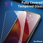 1 шт. закаленное стекло с полным покрытием для iPhone 13, 12, 11 Pro, XR, X, XS Max, Защитная пленка для экрана для iPhone 6, 6s, 7, 8 Plus, 5 звеньев, SE 2020