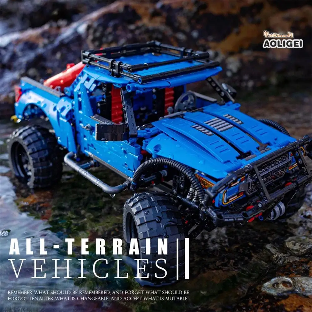

Technical Truck Ford Raptors F-150 Pickup Racing Car 1630Pcs Building Block Model Toys SUV Vehicl Bricks For Children Gifts