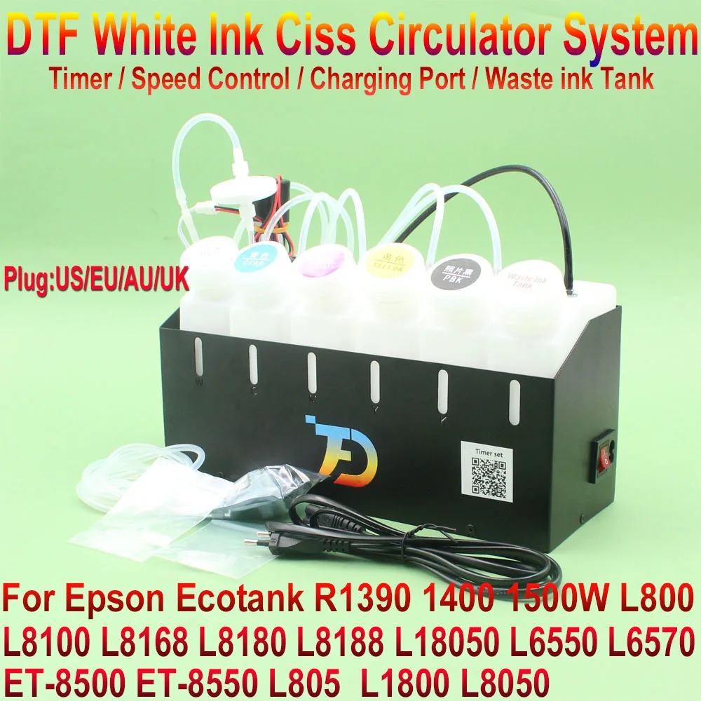 ET-8550 DTF Набор для циркуляции чернил сменный резервуар Epson L1800 L800 L805 L18050 L8050 XP600 8500