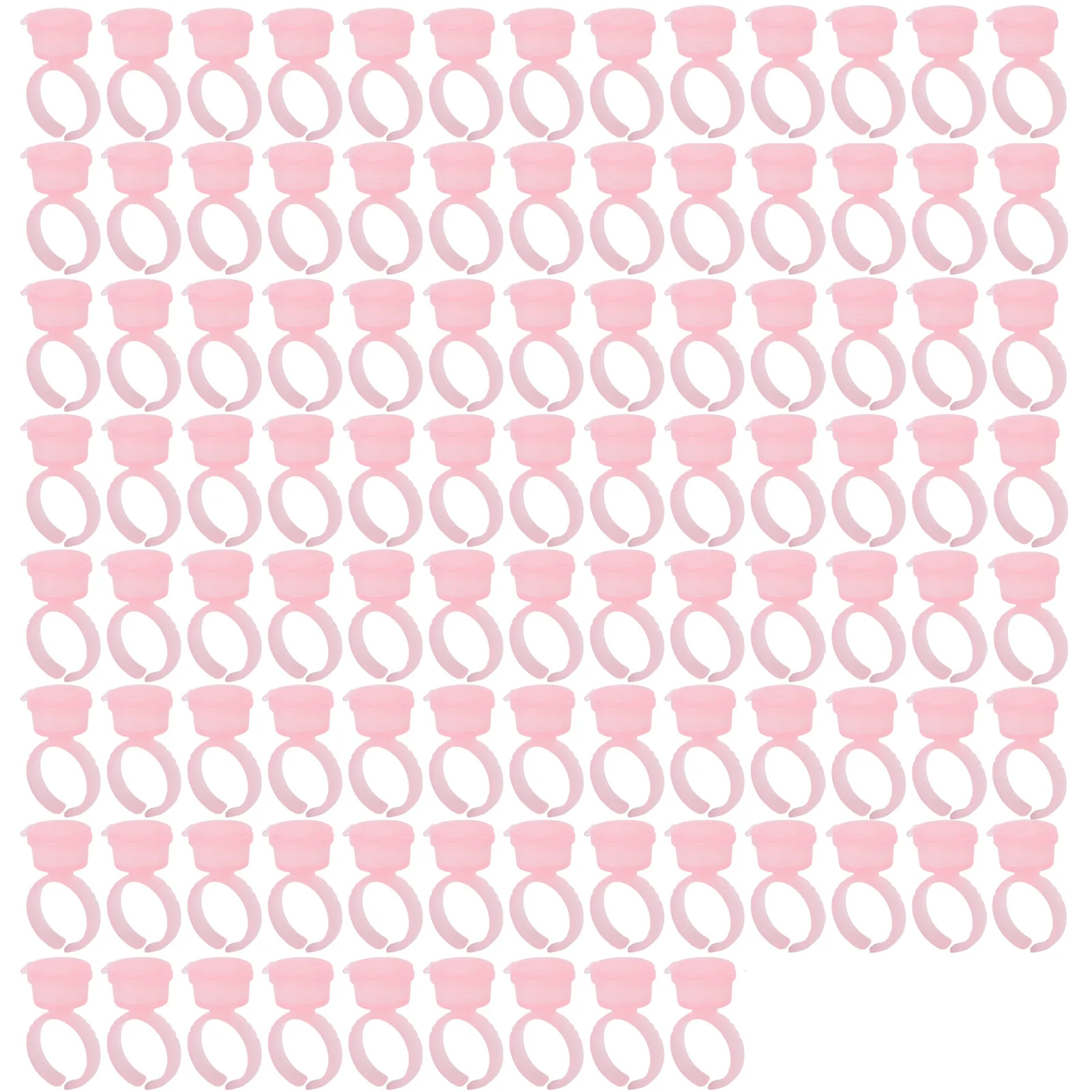 

100pcs Tattoo Ink Rings Cups Pigment Holder Eyebrow Eyelash Extension Microblading Accessories
