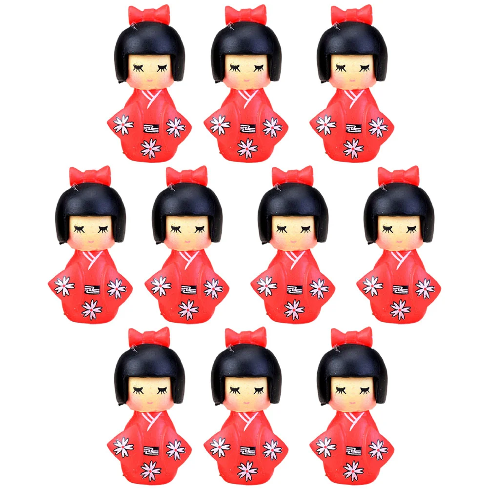 

Little Girl Kimono Tabletop Japanese Dolls Kimono Ornament House Miniature