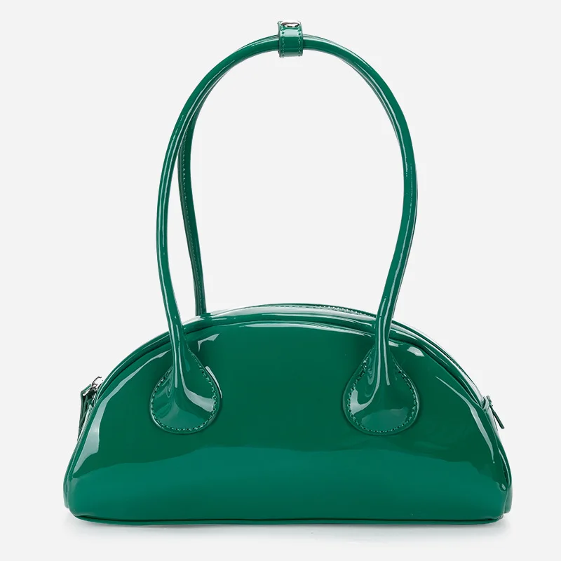 

Fashion Patent Leather Women Shoulder Bag Brands Designer Bags for Women Handbags Half Moon Armpit Bags High Quality Tote Chic