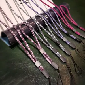 skin texture braid phone lanyard necklace wrist strap for iphone huawei redmi xiaomi samsung camera gopro adjust string holders free global shipping