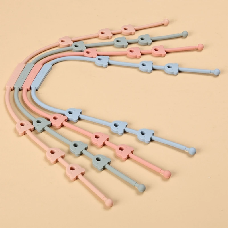 

Anti-Lost Chain Baby Pacifier Hanging Strap Dummy Holder for Nipples Silicone Teething Toy Newborn Birthday Shower Gift