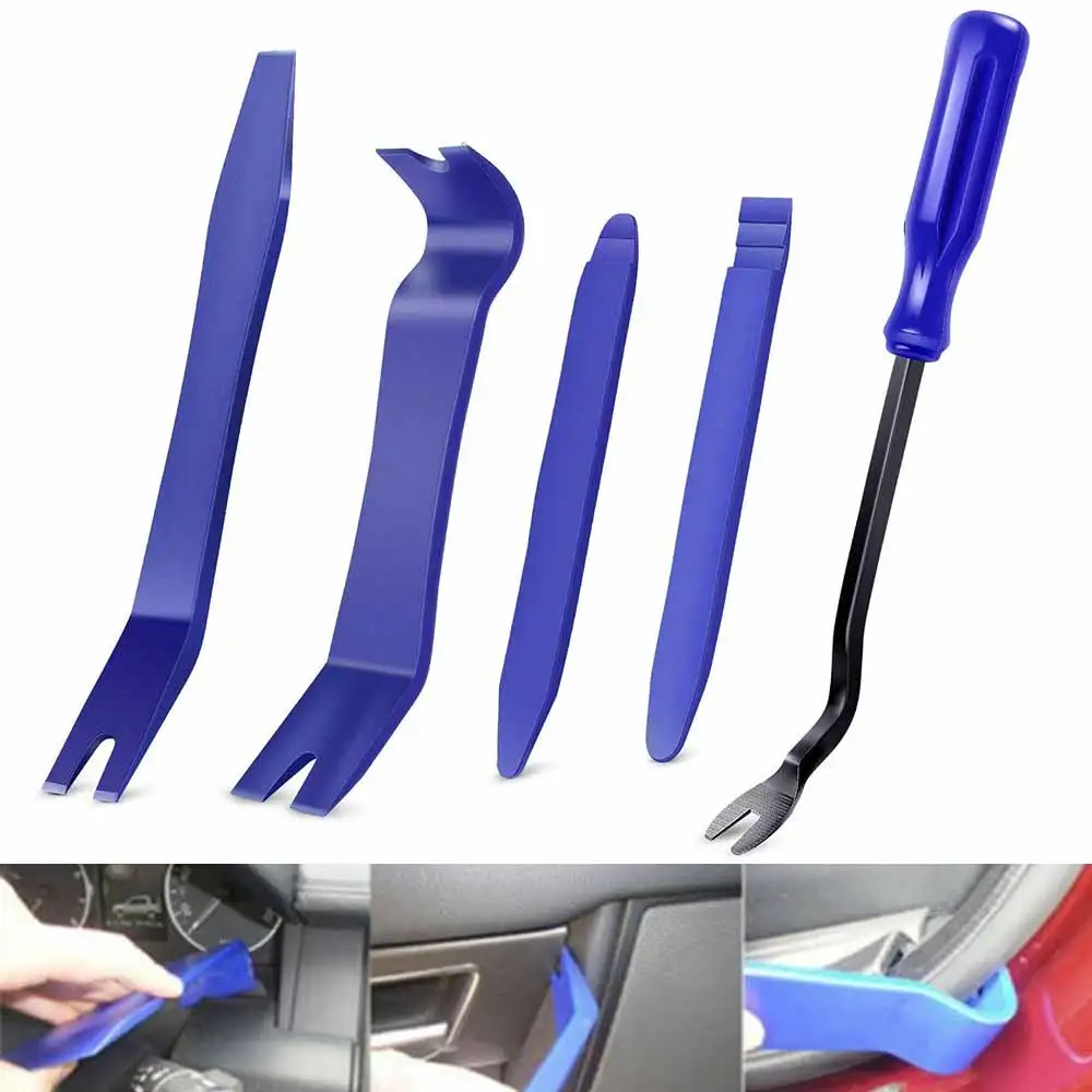 

Набор инструментов для разборки автомобиля, комплект из 5 щипцов для снятия внутренней отделки автомобильной панели и дверей Audiao, крепежные...