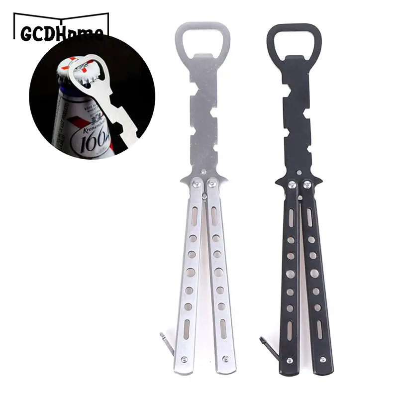 1PC NEW Durable Beer Bottle OOpener Stainless Steel Butterfly Trainer Dull Knife Style Beer Bottles Opener images - 6