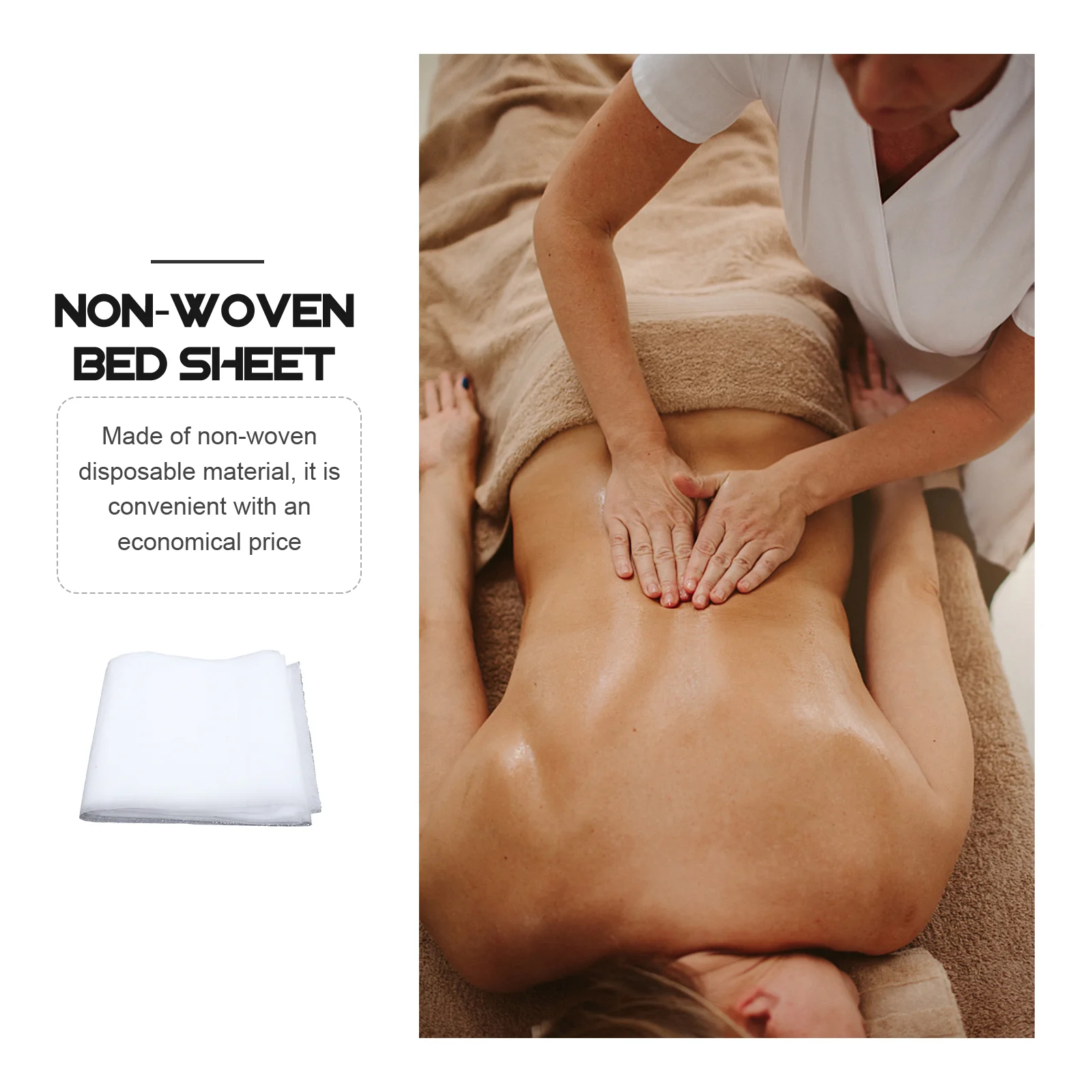 10 шт. одноразовые простыни для спа-массажного салона нетканое покрывало (белые)