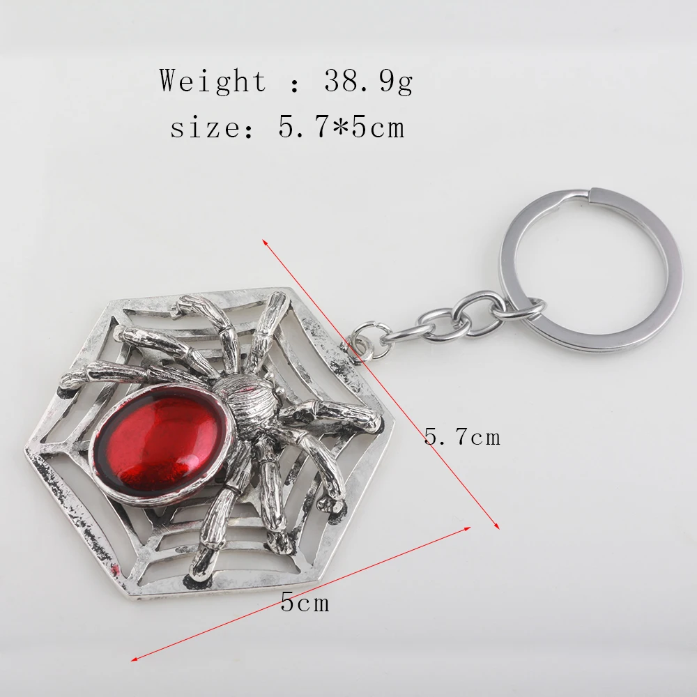 Модный Брелок С Рубином И Пауком Волшебный Реквизит Унисекс Металлический Для
