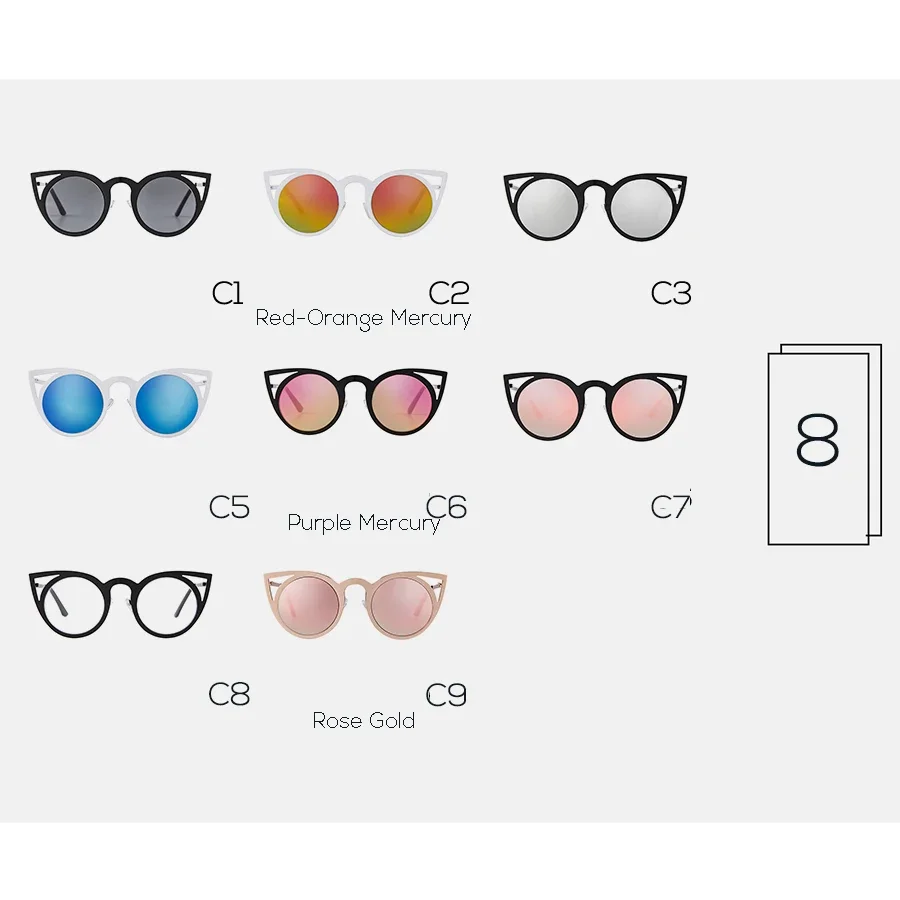 2024 Круглые Солнцезащитные очки кошачий глаз SORVINO женские брендовые дизайнерские