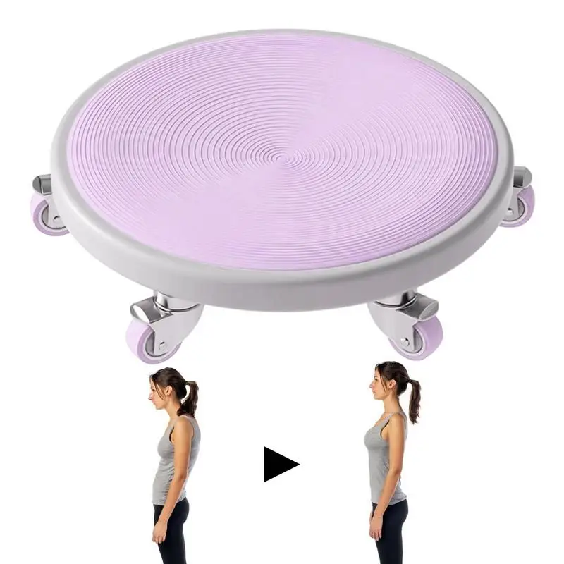 

Exercise 6-Wheel Disc Low Noise Abdominal Fitness Sliders Workout Plate Fitness Wheel Roller Disc With Knee Mat