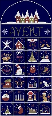 

Cross Stitch 14CT Ecological Cotton Threads Embroidery Home Decoration Hanging Letter Flower Magazine Winter Calendar