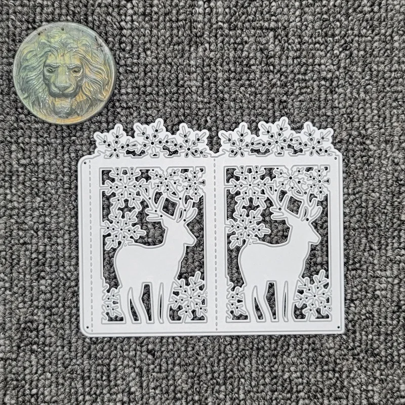 

Merry Chirstmas Lantern Dies Scrapbooking Metal Cutting Dies Deer for Paper Card Making Embossing Stamps And Dies