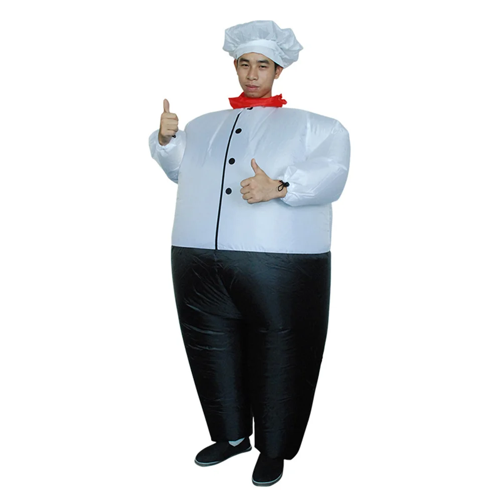 

Fat Chef Cosplay Costumes Halloween Inflatable Clothes Funny Master Chef Suit for Party Performance (Adults, Free Size)