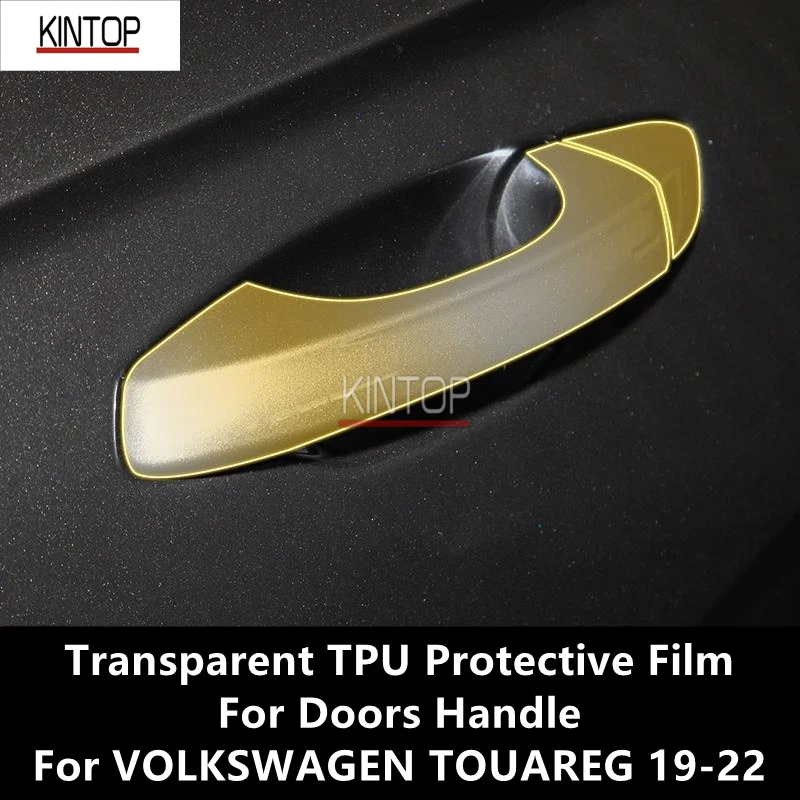 For VOLKSWAGEN TOUAREG 19-22 Doors Handle Transparent TPU Protective Film Anti-scratch Repair Film