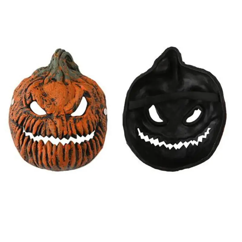 

Halloween Pumpkin Face Head Masks Scary Masquerade Face Cover Skull Horror Evil Mask Novelty Costume Party Props Accessories