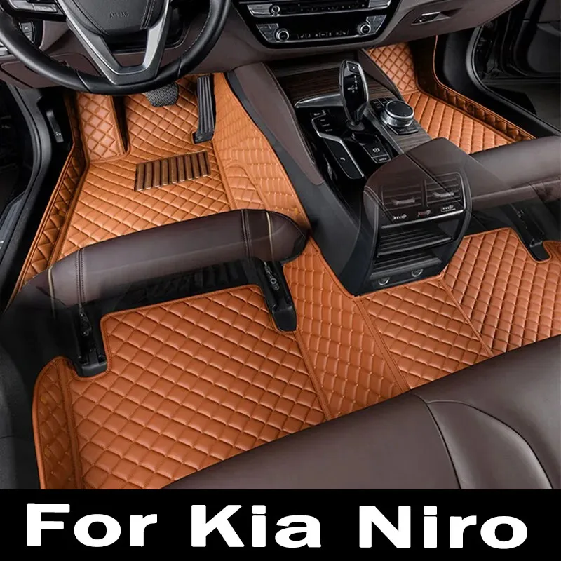 

Автомобильный коврик, напольные коврики для Kia Niro SG2 2023 2024 2025, водонепроницаемый коврик, кожаный коврик, Грязевое покрытие, напольные аксессуары для автомобиля, внутренние части