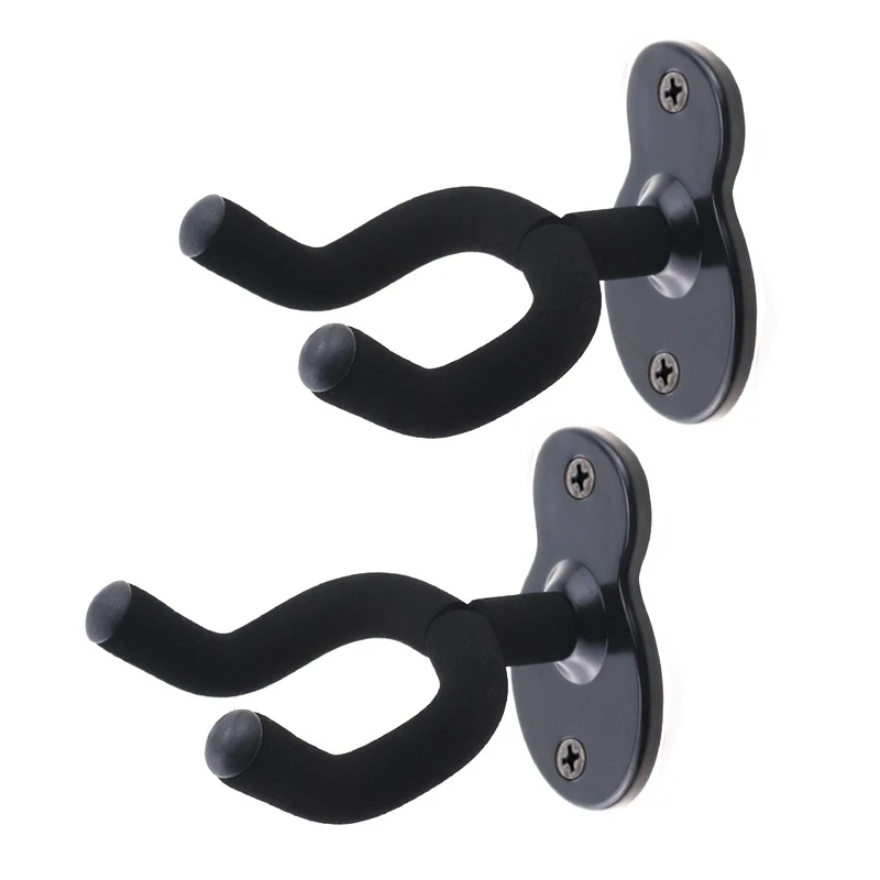 

2X Guitar Wall Mount Hanger Stands Holders Hooks Home Studio Guitar Keeper Guitar Acoustic Electric Bass Ukulele