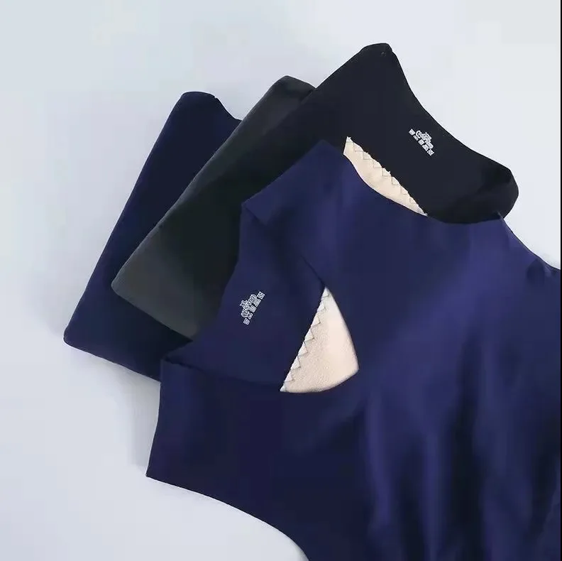 Autumn Winter Men Thermal Vest Tops Soft Thicker Velvet Underwear Warmth Bottoming Undershirt Thermo Lingerie Warm Vest Tops