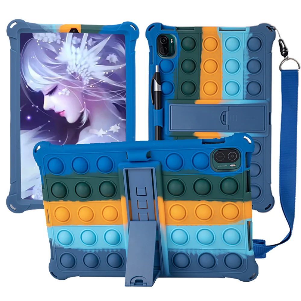 

Kids case for Samsung Galaxy Tab S7 SM-T870/T875 Soft Silicone Shell Funda for 11inch Tab S8 5G SM-X700/X706 Reliver Stress Case