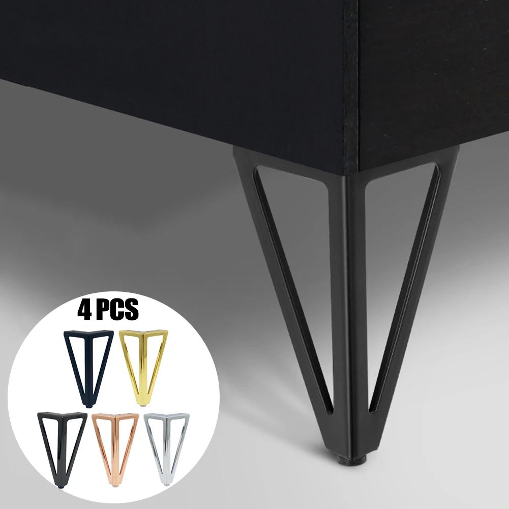 

4PCS Iron Furniture Legs 15CM Furniture Supporting Leg Carbon Steel Table Sofa Cabinet Chair Replacement Feet Furniture Hardware