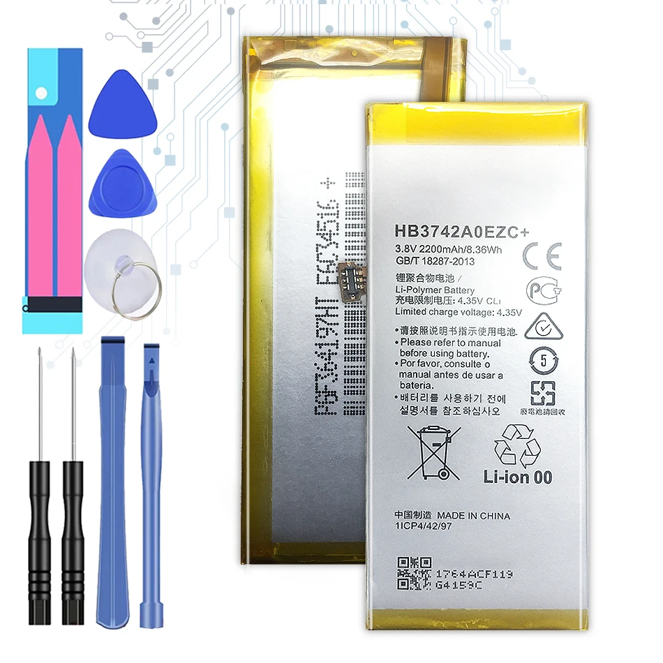 

Battery HB3742A0EZC+ for Huawei P8 Lite Ascend P8Lite TAG-L21 L22 L23 L01 L03 L13 ALE-L21 UL00 Enjoy 5S Enjoy5s 2200mAh