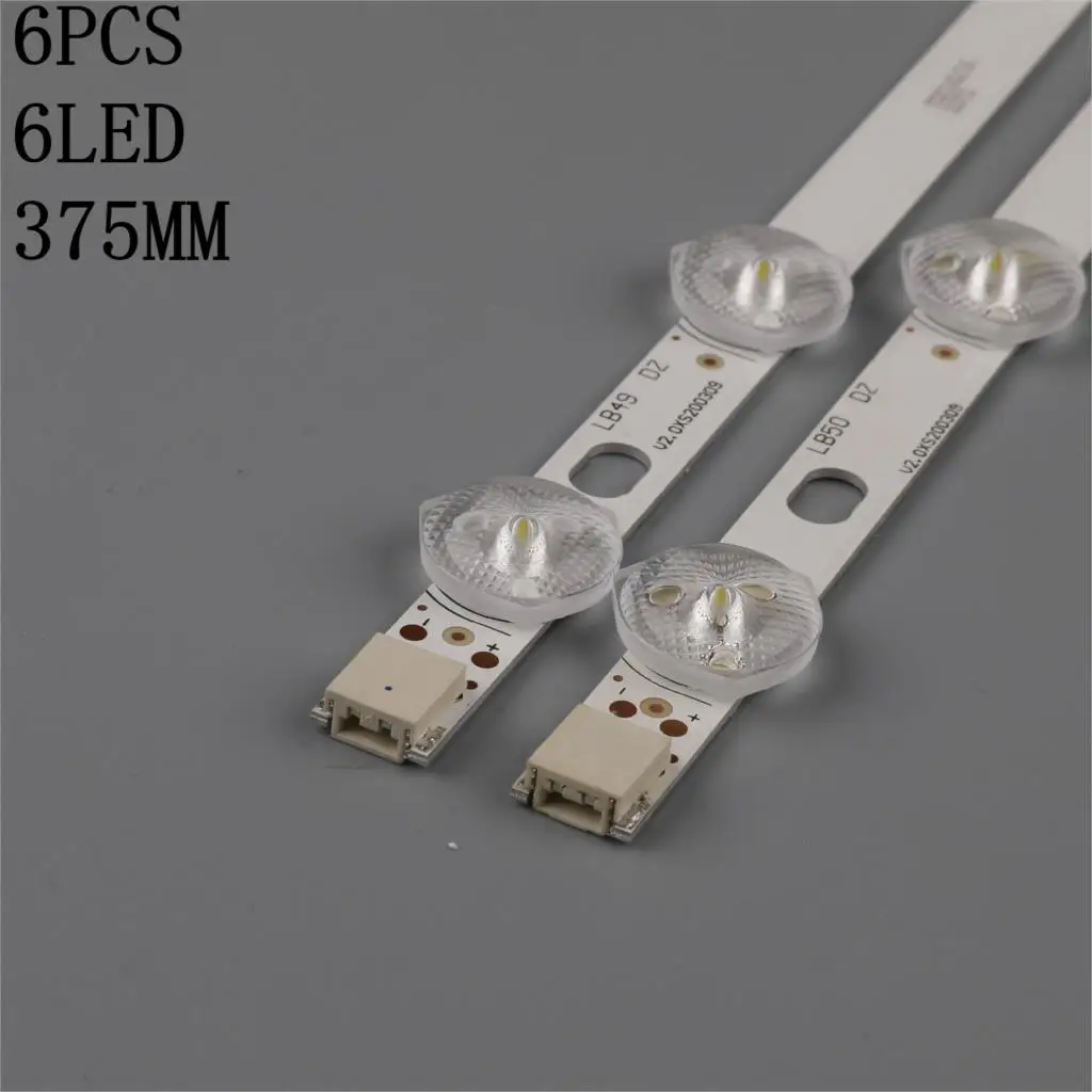 6pcs (4A+2B) LED Backlight Lamp strip For ESTEL 42FA5000 42FA8000 42 VNB Reduced A B-C VES420UNDL-2D-N03 VES420UNDL-3D-N02