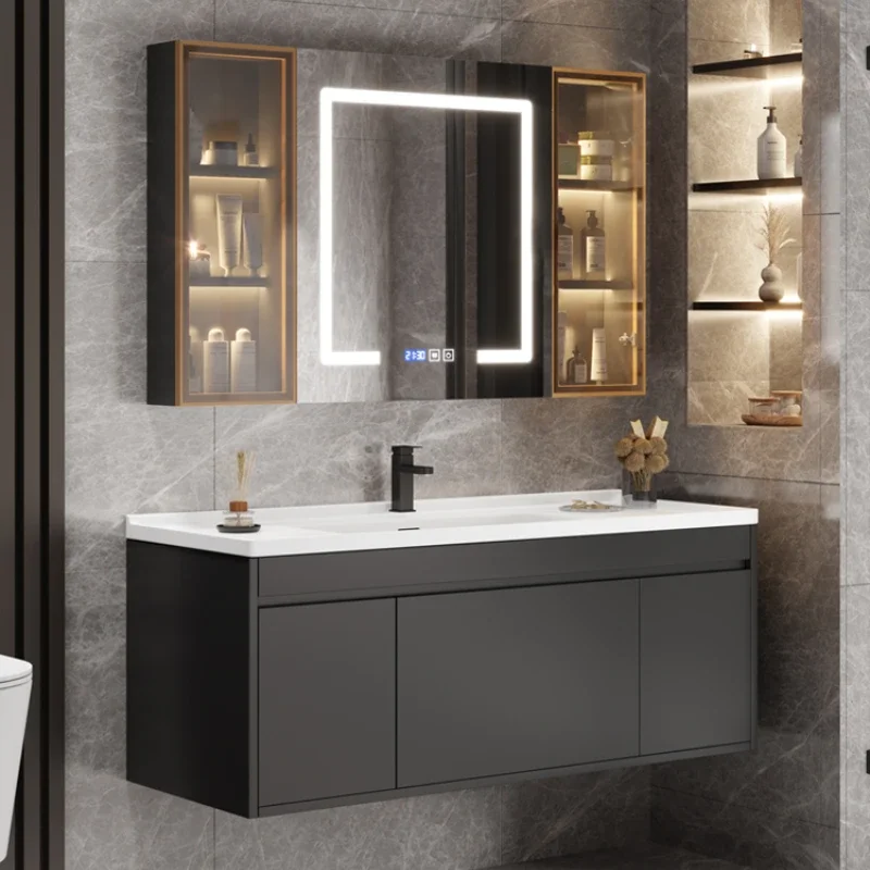 Полка для хранения мебель ванной комнаты колонный шкаф двойной ящик умывальника