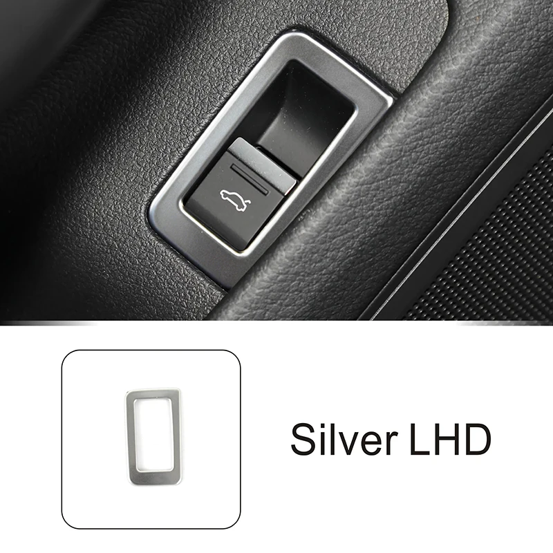

Стайлинг автомобиля дверь багажник Кнопка рамка украшение для Audi A6 C8 2019-2022 LHD нержавеющая сталь аксессуары для интерьера крышка отделка