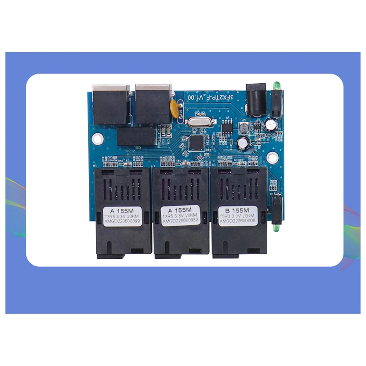 10/100M обратный переключатель POE выход 12 В источник питания для Epon и Gpon 3-портовый RPOE