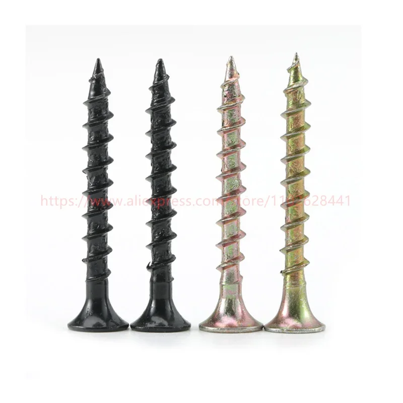 

Винт по дереву с потайной головкой и закаленной быстрой грубой резьбой