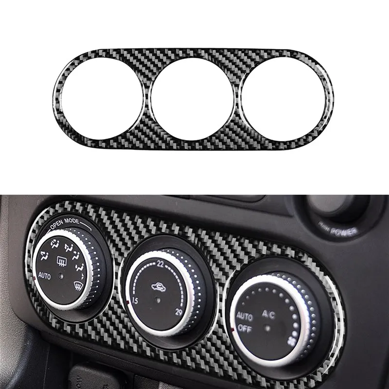 

For Mazda MX-5 Miata 2009-2015 Car Accessories LHD RHD Carbon Fiber Central Console AC Switch Cover Trim Interior Mouldings