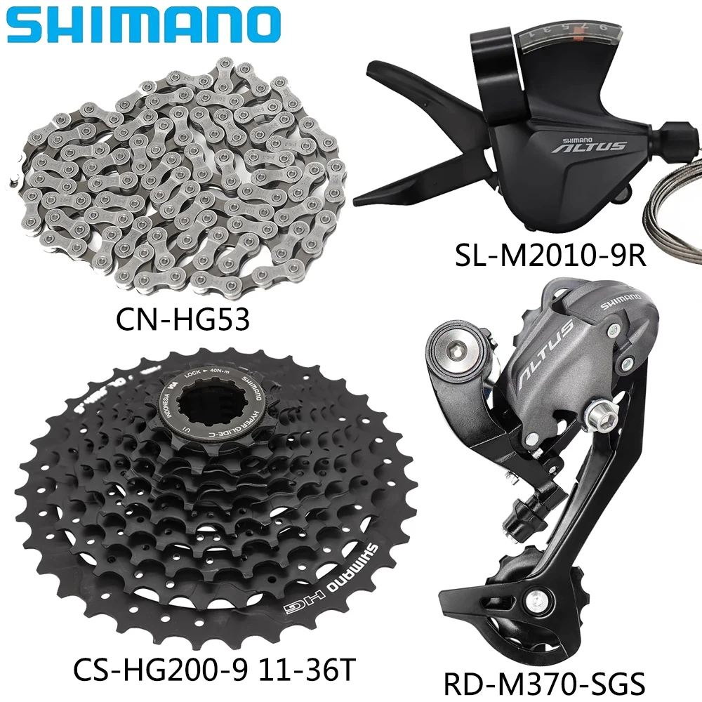 Задний рычаг переключения передач SHIMANO M370 для горного велосипеда