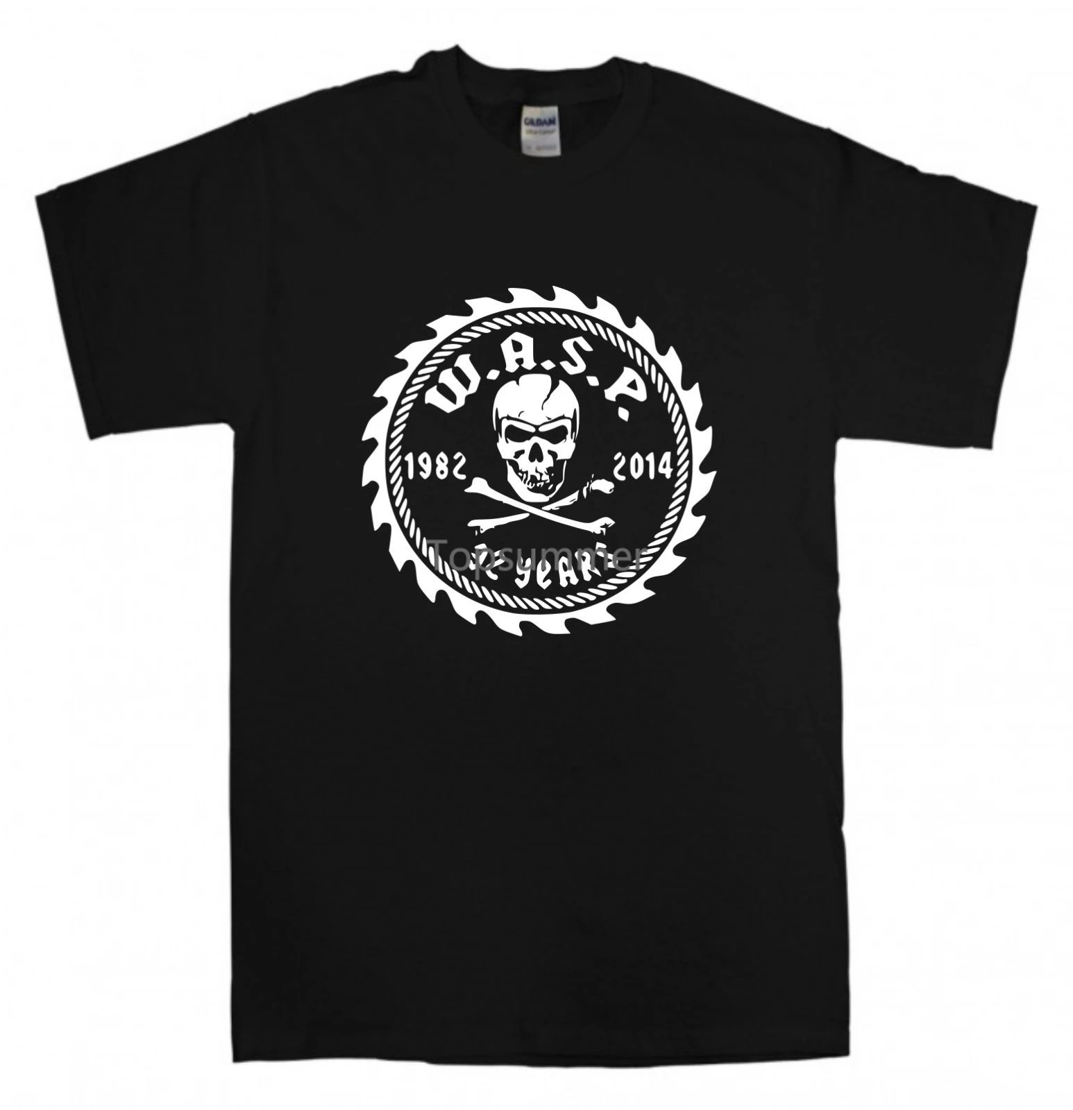 

W.A.S.P. Новинка, черная футболка, Размеры S-Xxl, мужские футболки с ремешком из тяжелого металла в стиле 80-х с изображением священника из дракона