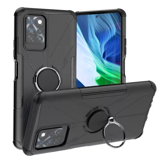 

Duty Armor Shockproof Soft TPU with Hard PC Kickstand Ring Holder Case for Infinix Note 10 Pro NFC 10S 10i Hot 11S