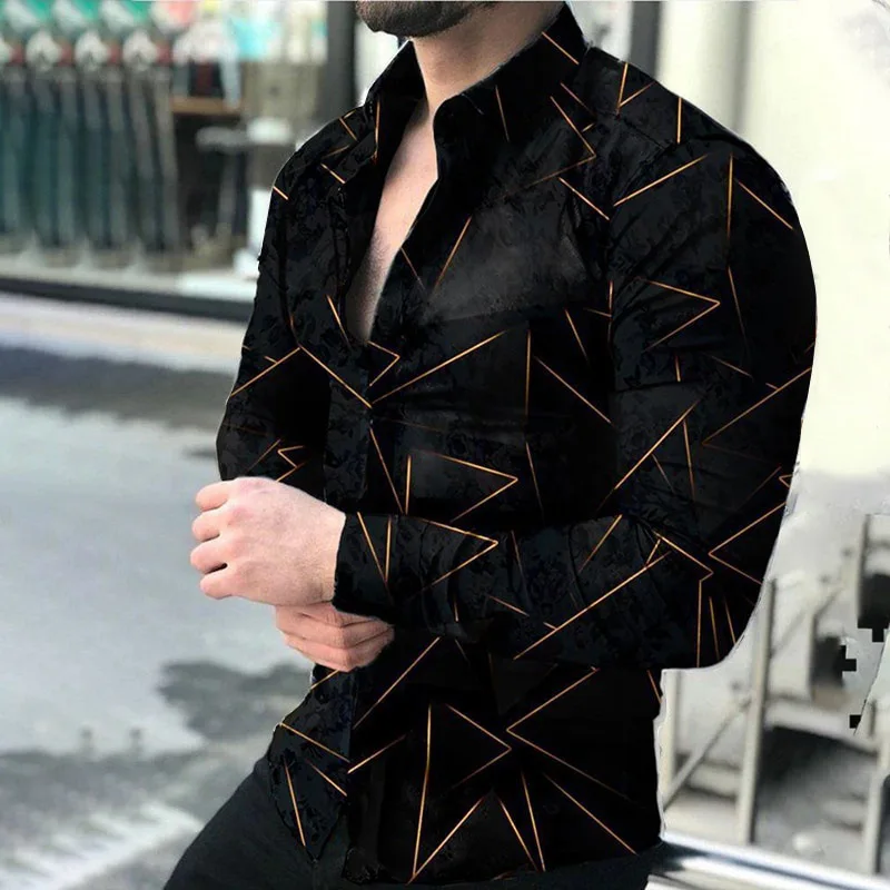 Designer Shirt Men Luxury Men Designer Clothes Viking Shirt Vintage Printed Long Sleeve Shirt Hawaiian Casual Spring Autumn Tops