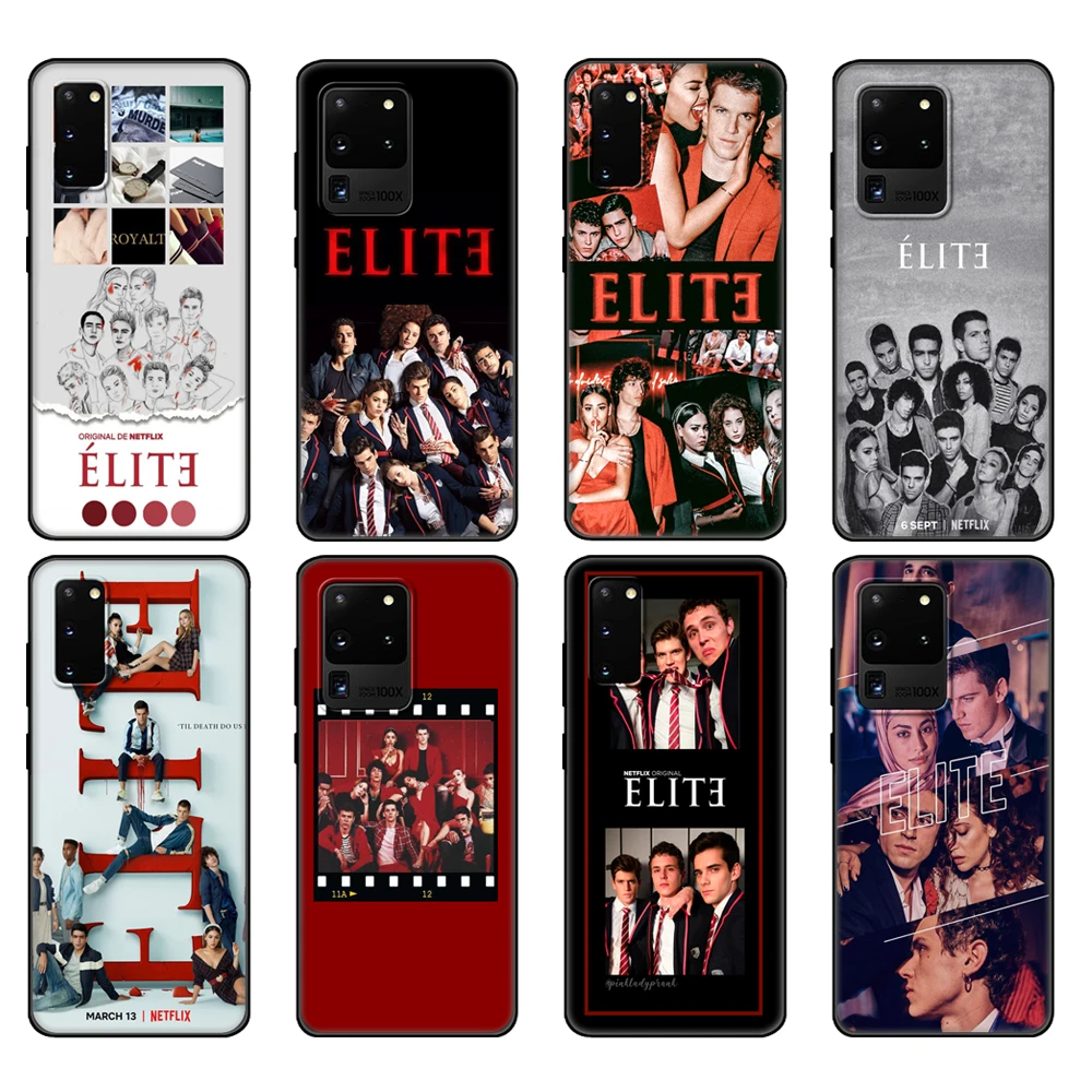 

Black tpu Case For Samsung galaxy S20 /S20 PLUS/S20 ultra/S20+ /S20FE back cover Spanish TV series Elite