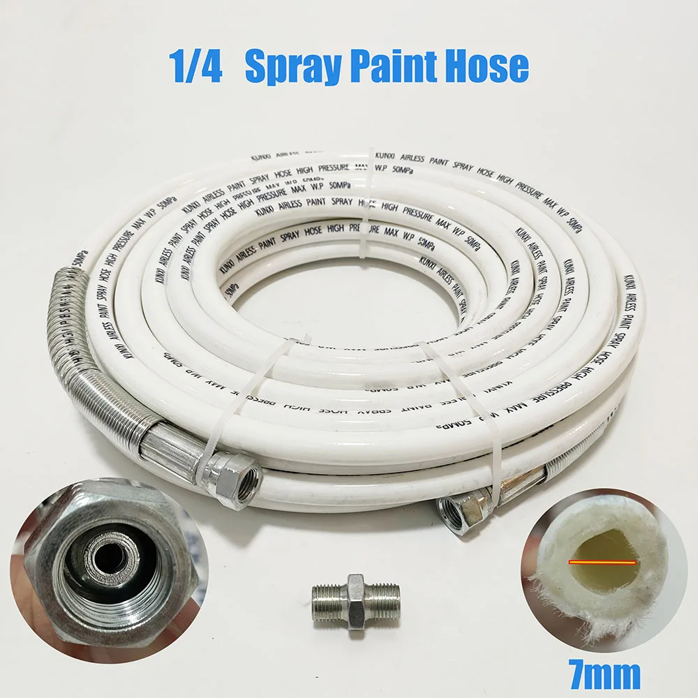 Белый 1/4 дюймовый шланг для распыления без воздуха распылитель с максимальным