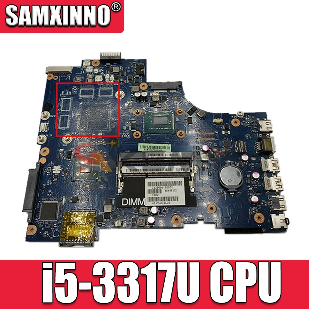 

Материнская плата Akemy для ноутбука Dell inspiron 17R-3721 5721 CN-04J1FF 04J1FF VAW11 LA-9102P, материнская плата SR0N8 i5-3317U CPU DDR3