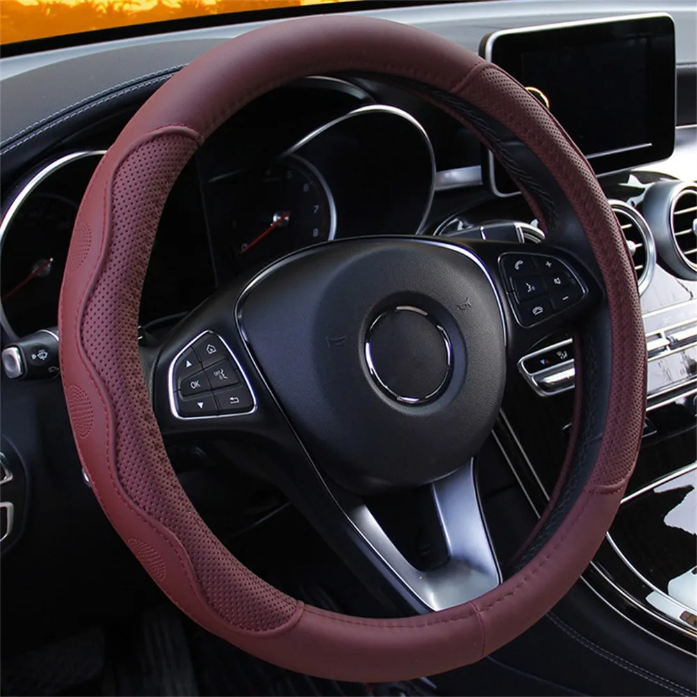 

Универсальный кожаный чехол для руля автомобиля