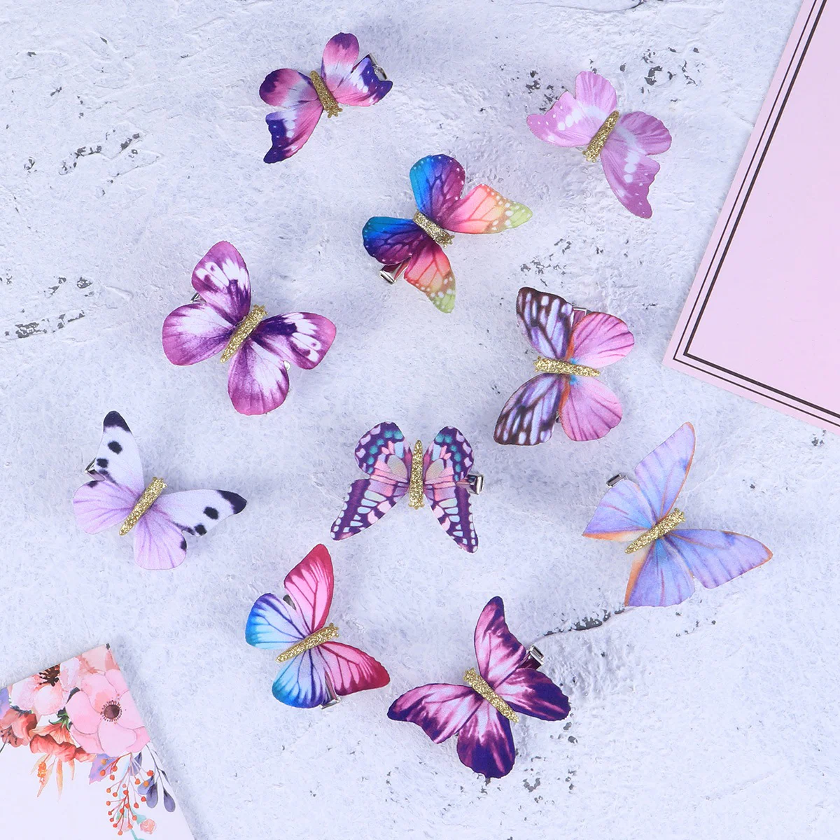 

Hair Clips, 10pcs Colorful Hair Barrettes Fairy Snap Hair for Party Favors