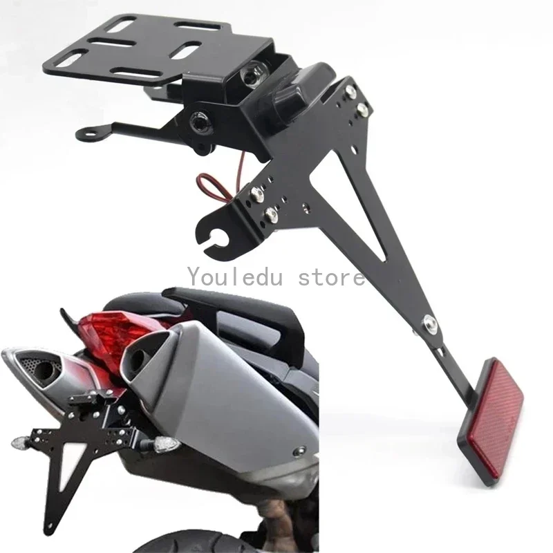 Número да matrícula da motocicleta Quadro ângulo ajustável Titular Suporte para Yamaha YZF R1 R3 R6 R15 R25 Mt-07 Mt 07 Novo