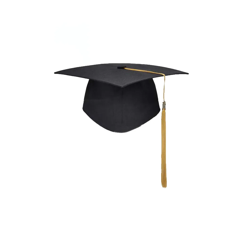 

2 шт. школьные Выпускные вечерние шапка с кисточками Mortarboard Университет бакалавры мастер доктор академическая шапка новый черный Ступка дос...