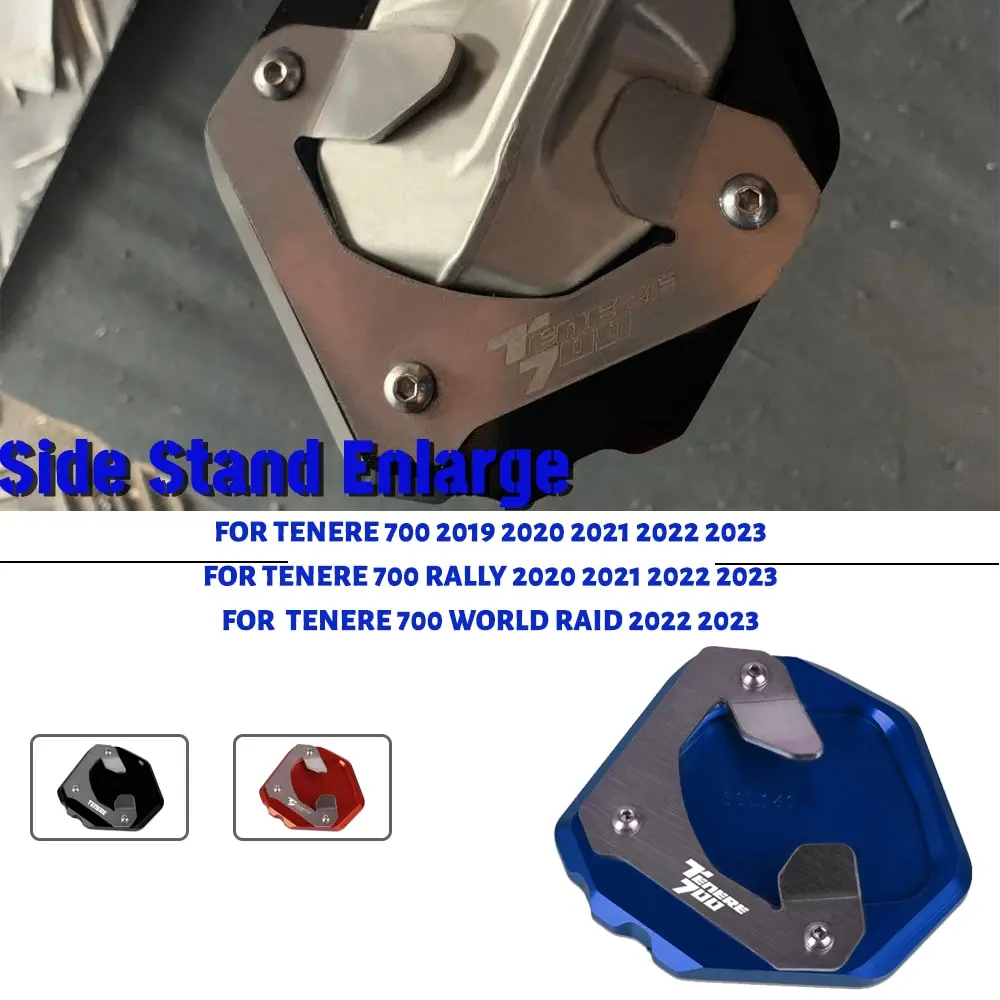 

FOR Yamaha TENERE 700 2019-2023 TENERE 700 World Raid 2022 2023 Motorcycle Kickstand Side Stand Enlarger Support Plate Pad