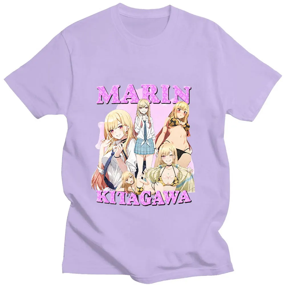 

Anime My Dress-Up Darling Marin Kitagawa Woman T-shirts 2022 Summer Harajuku O-Neck Cotton Loose Casual Woman T Shirt Oversized