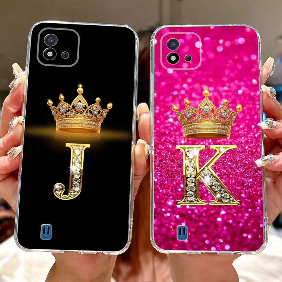 Чехол для Realme C11 2021 RMX3231 новый чехол с буквами пары прозрачный силиконовый
