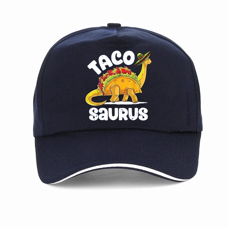 Фото Бейсболка Taco Saurus с мультяшным принтом, креативная кепка Taco Cinco De Mayo, мужская кепка с динозавром-тако, регулируемый козырек, кепка-снепбэк для взрослых №5
